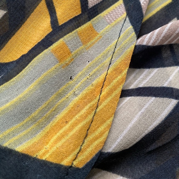 Sheer V-Neck Fit and Flare Dress - Picture 9 of 10